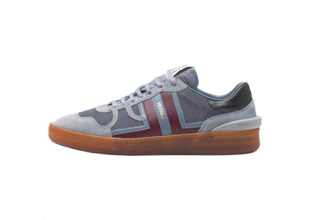 Lanvin Clay Low-Top Skateboard Shoes Men's Gray