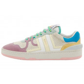 Lanvin Clay Low Top Stylish Skateboarding Shoes Women's White Yellow Valentine's Day Limited Edition